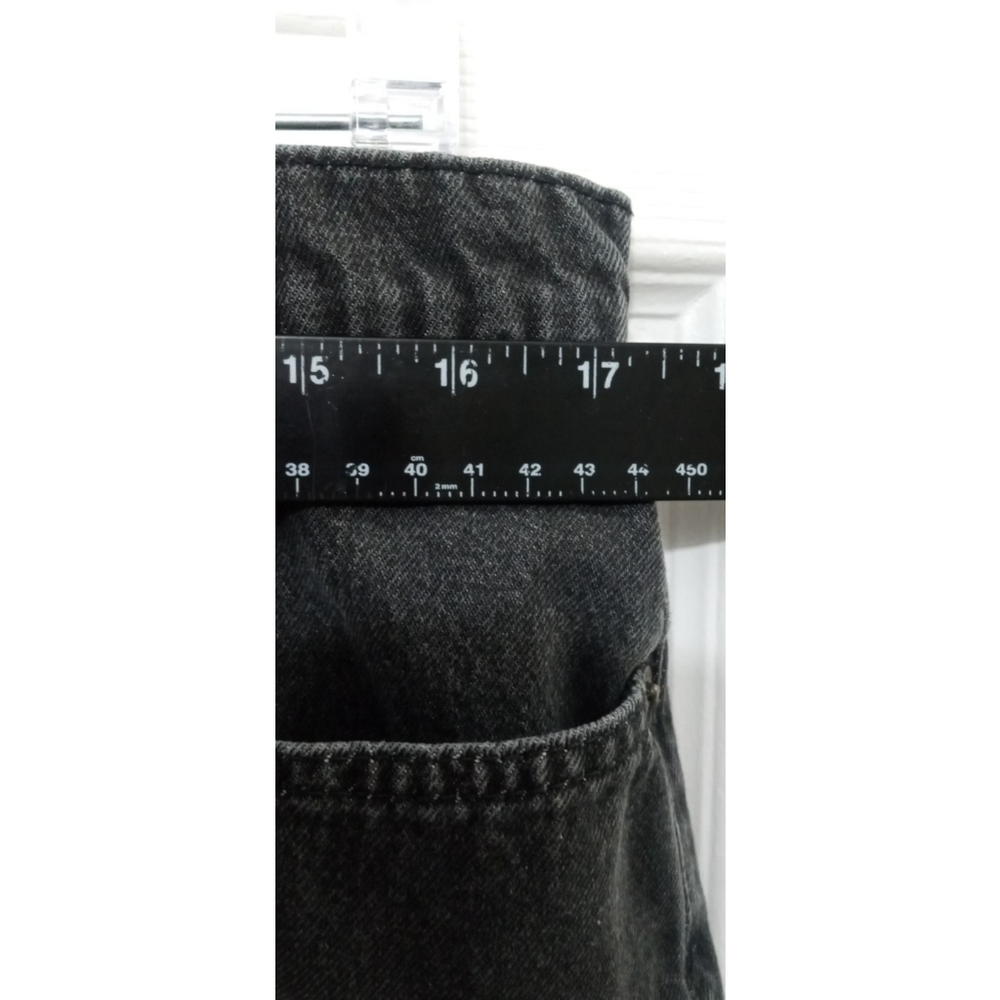 Vintage Ralph Lauren Denim Caldwell Skirt Sz 12 Black Y2K Grunge Preppy Retro - Picture 4 of 9